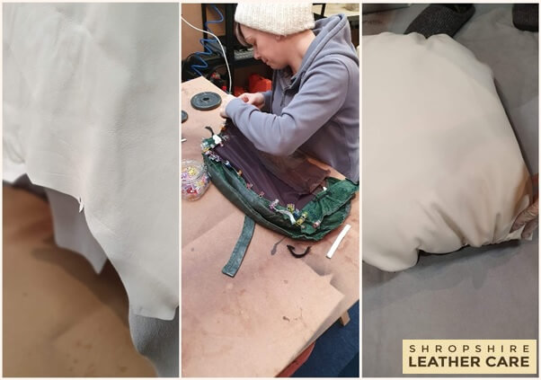 Leather panel replacement process
